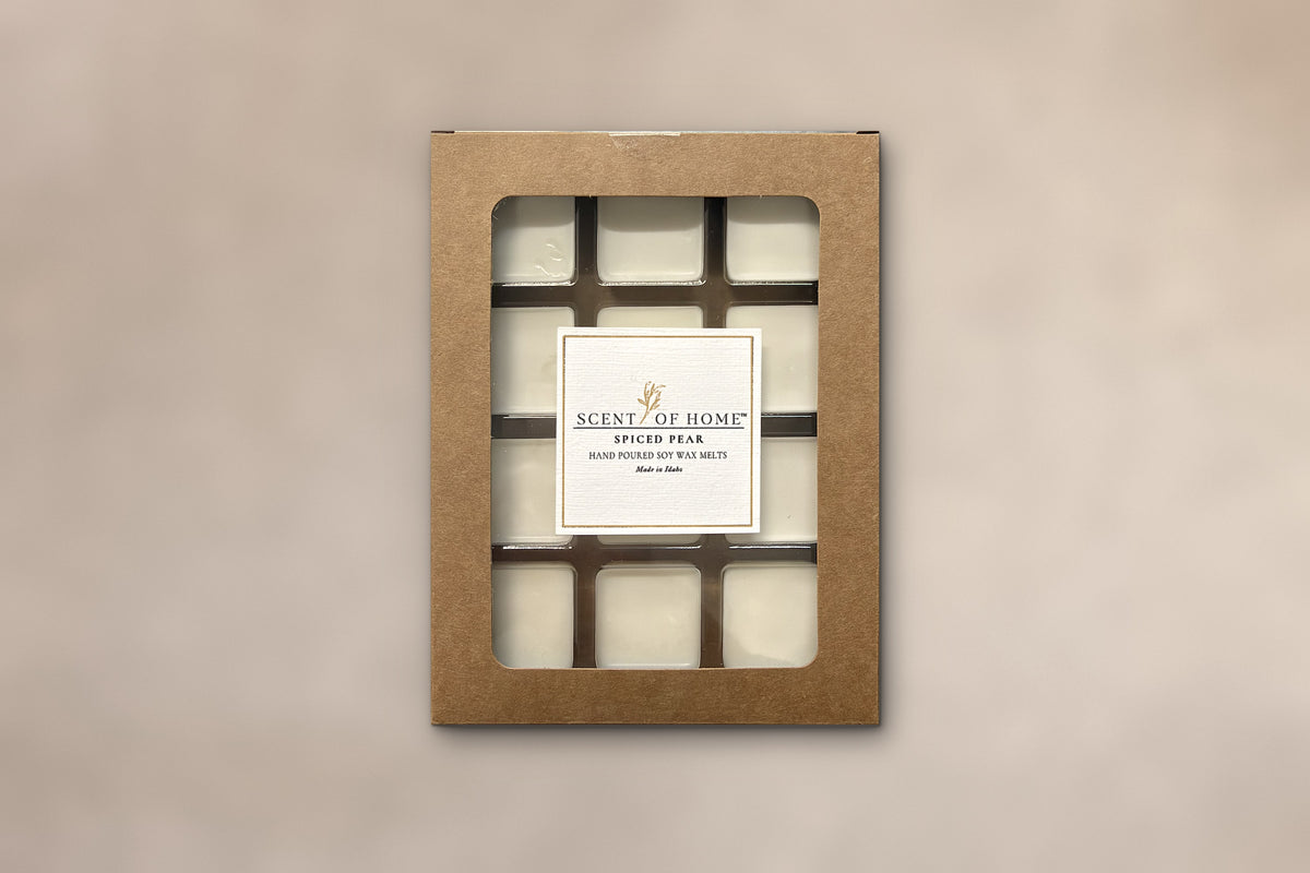 Spiced Pear soy wax melts, dye-free and phthalate-free, by Scent of Home